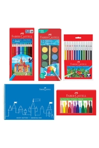 Boyama Seti ve 25x35 Resim Defteri Hediye – Sulu, Pastel, Keçeli, Kuru Boya(Karma Renk Gönderilir)